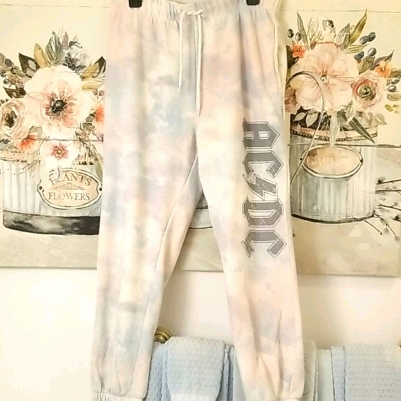 AC⚡DC 2020 Ice Tie Dye Joggers w Pockets XL - Picture 8 of 11